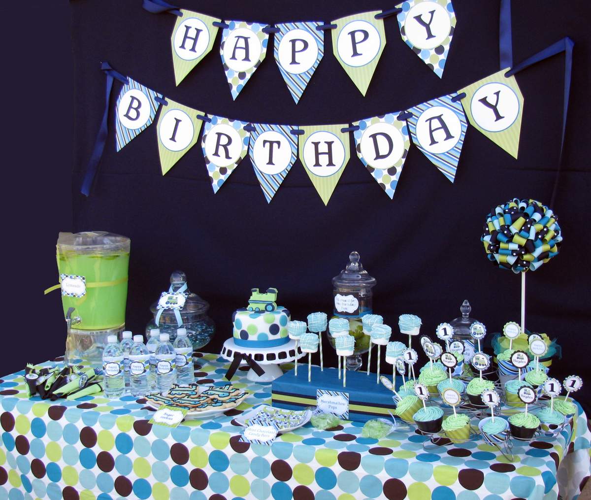Cupcake express Train Birthday - Train