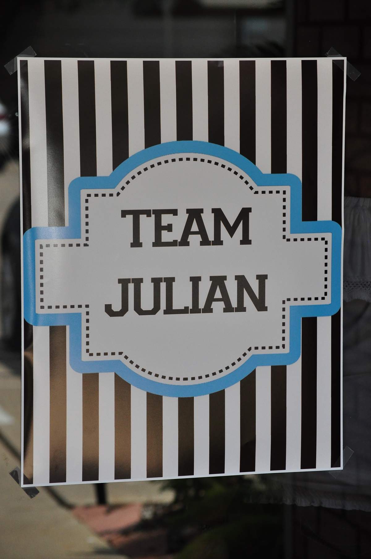 Team Julian - Sports, Polka Dot, Brown, Blue