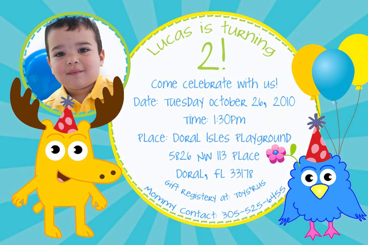 Lucas 2nd Bday - Nick Jr's - Moose Birthday Party