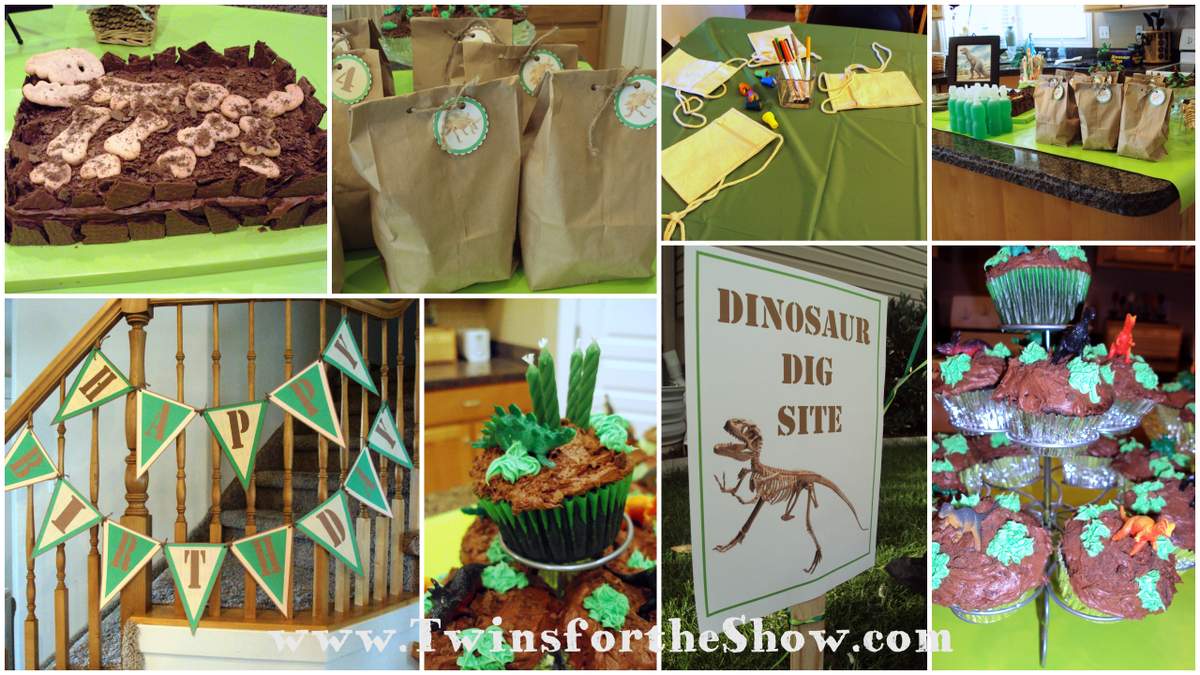 4th Birthday Party for my Dino Expert - Paleontologist Dinosaur Dig