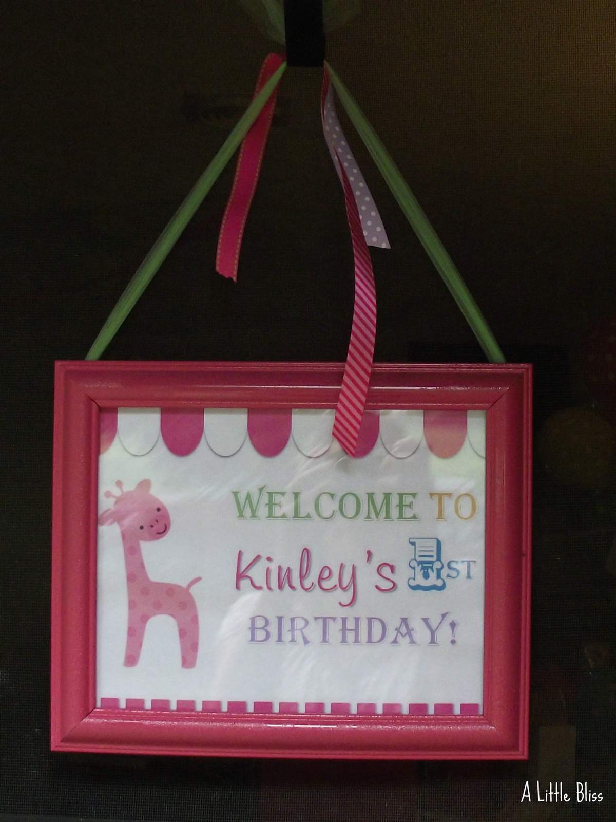 Kinley's 1st Birthday - Polka Dot Giraffe