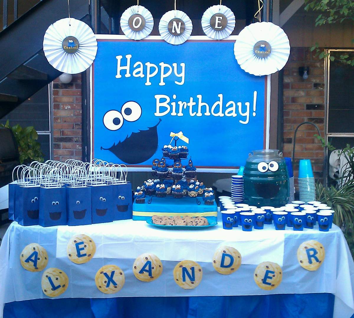 Cookie Monster Birthday Party Ideas Photo 1 Of 12 Catch My Party