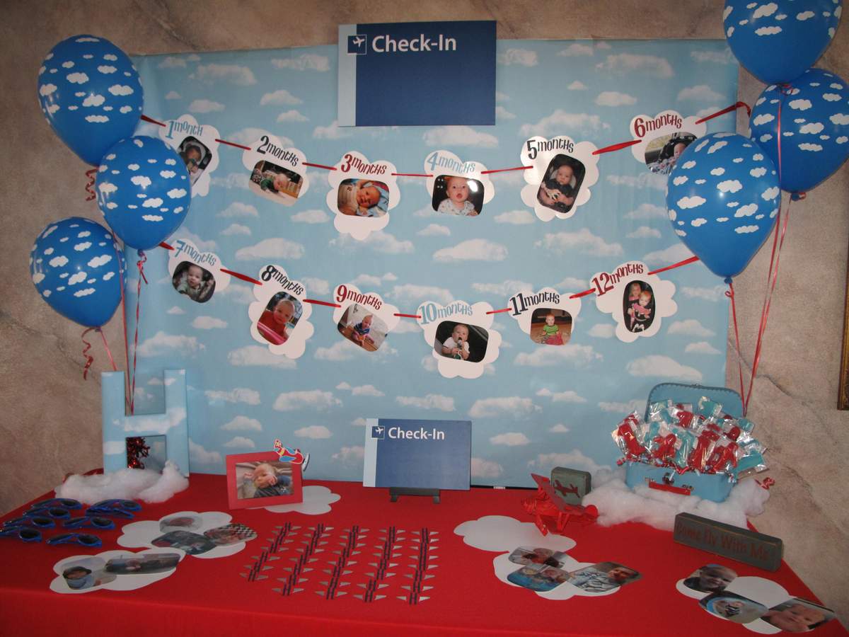 Air Hudson First Birthday Party - Airplane 1st Birthday