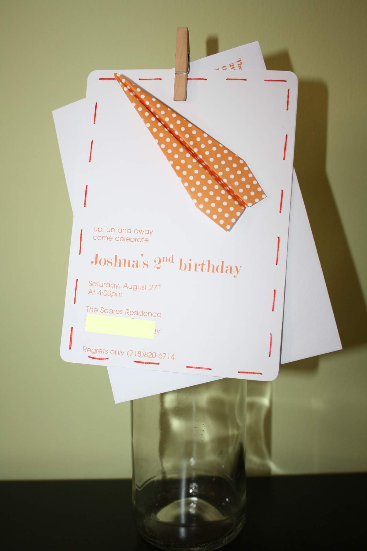 Up, up and away.... - An Orange Airplane Party