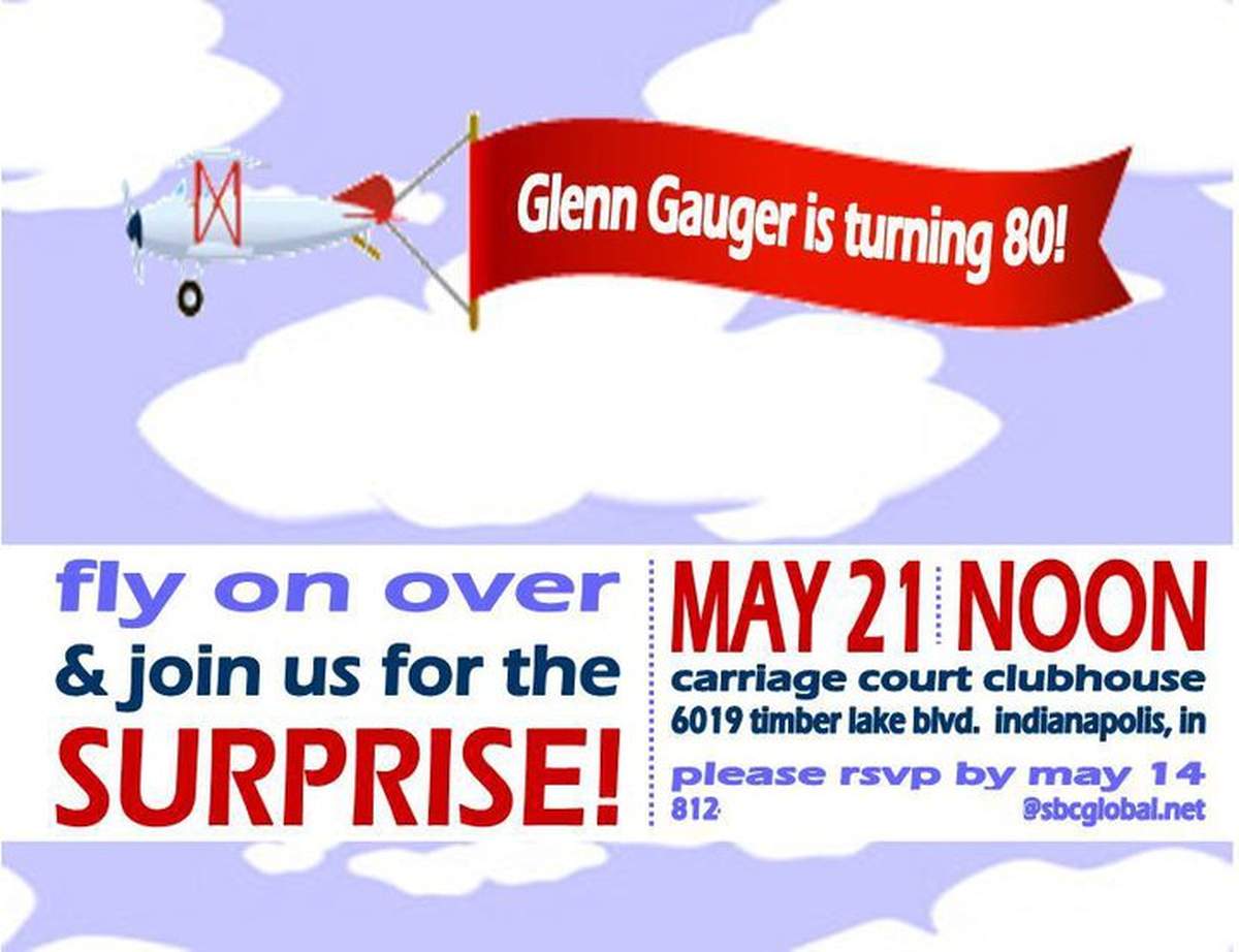 SURPRISE 80th Birthday Party - Vintage Aviation