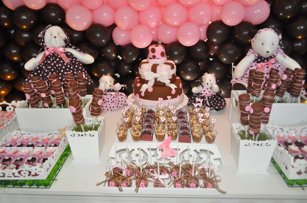 Pink and Brown bear - None