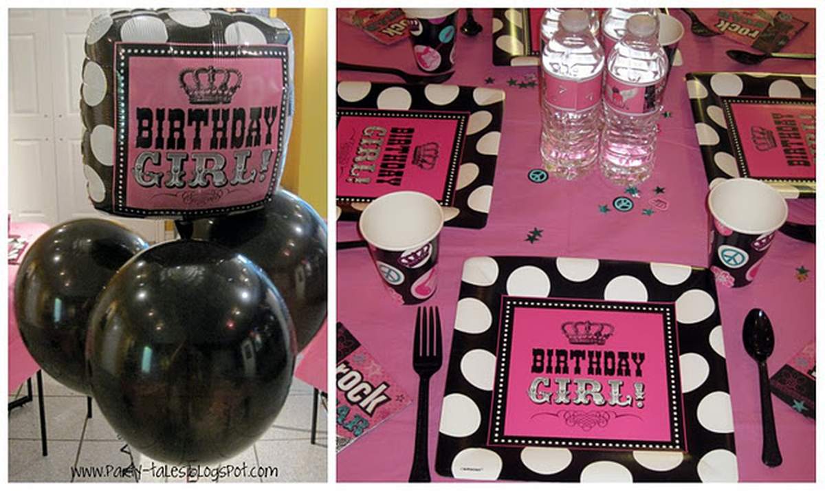 Rocker Girl 7th Birthday Party - Rocker Girl Rock Star birthday party