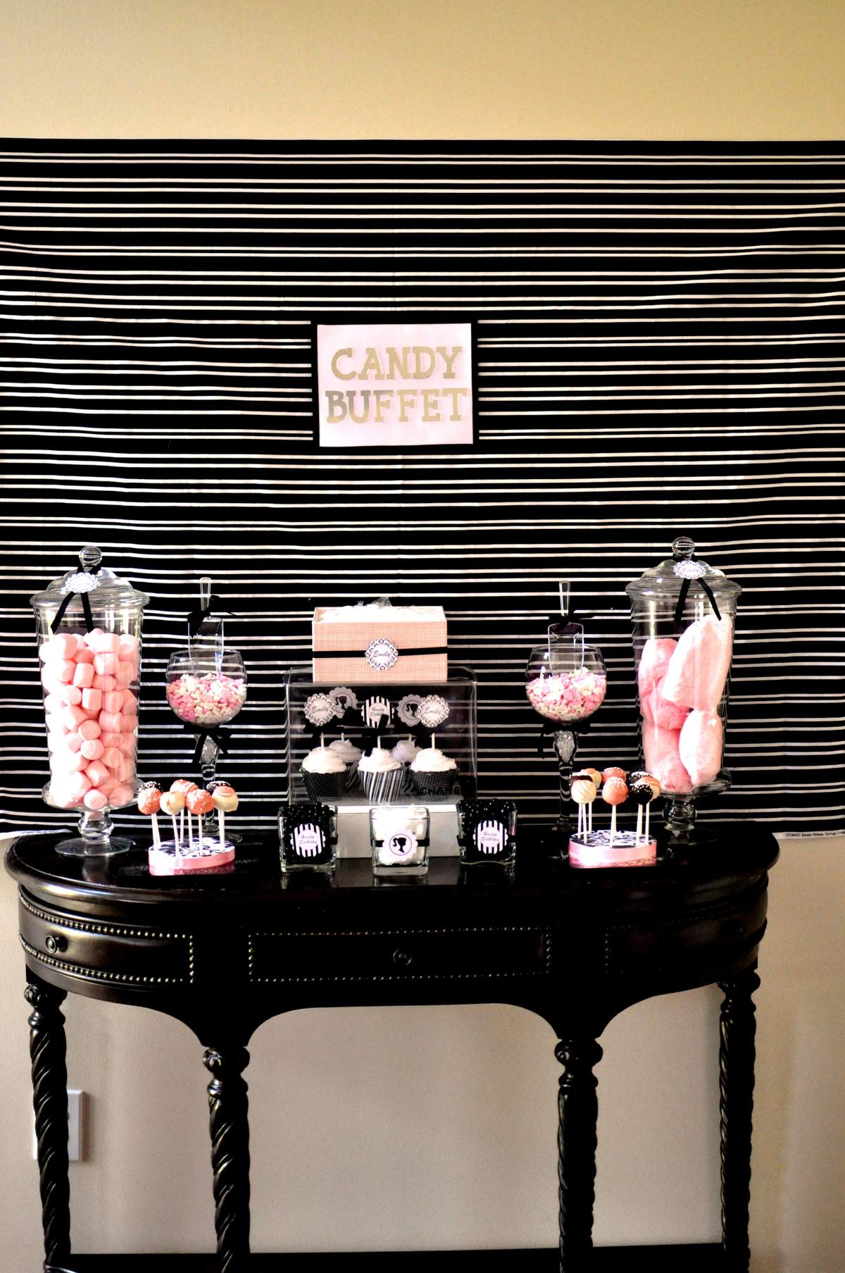 Runway show - Black, pink, and white