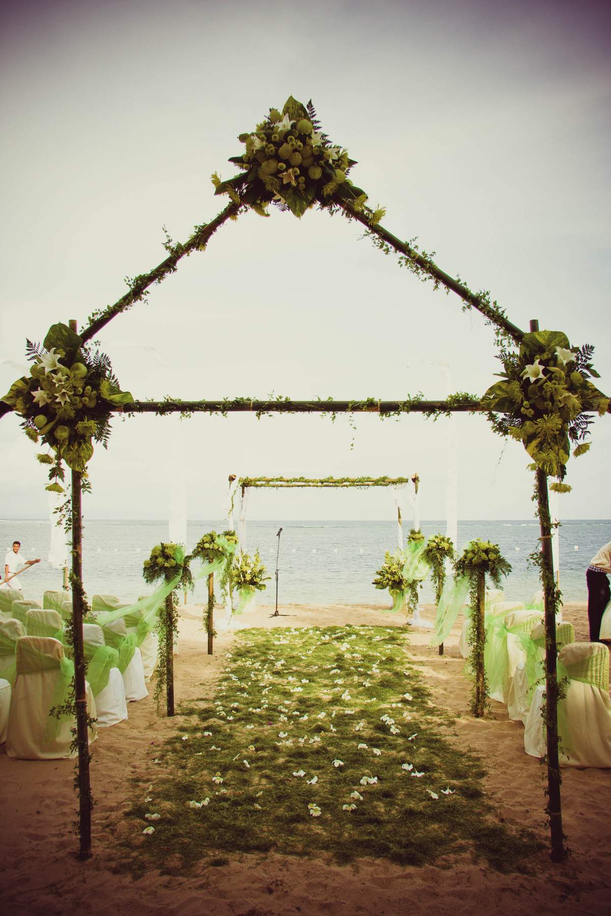 My Lime Green Beach Wedding - beach wedding