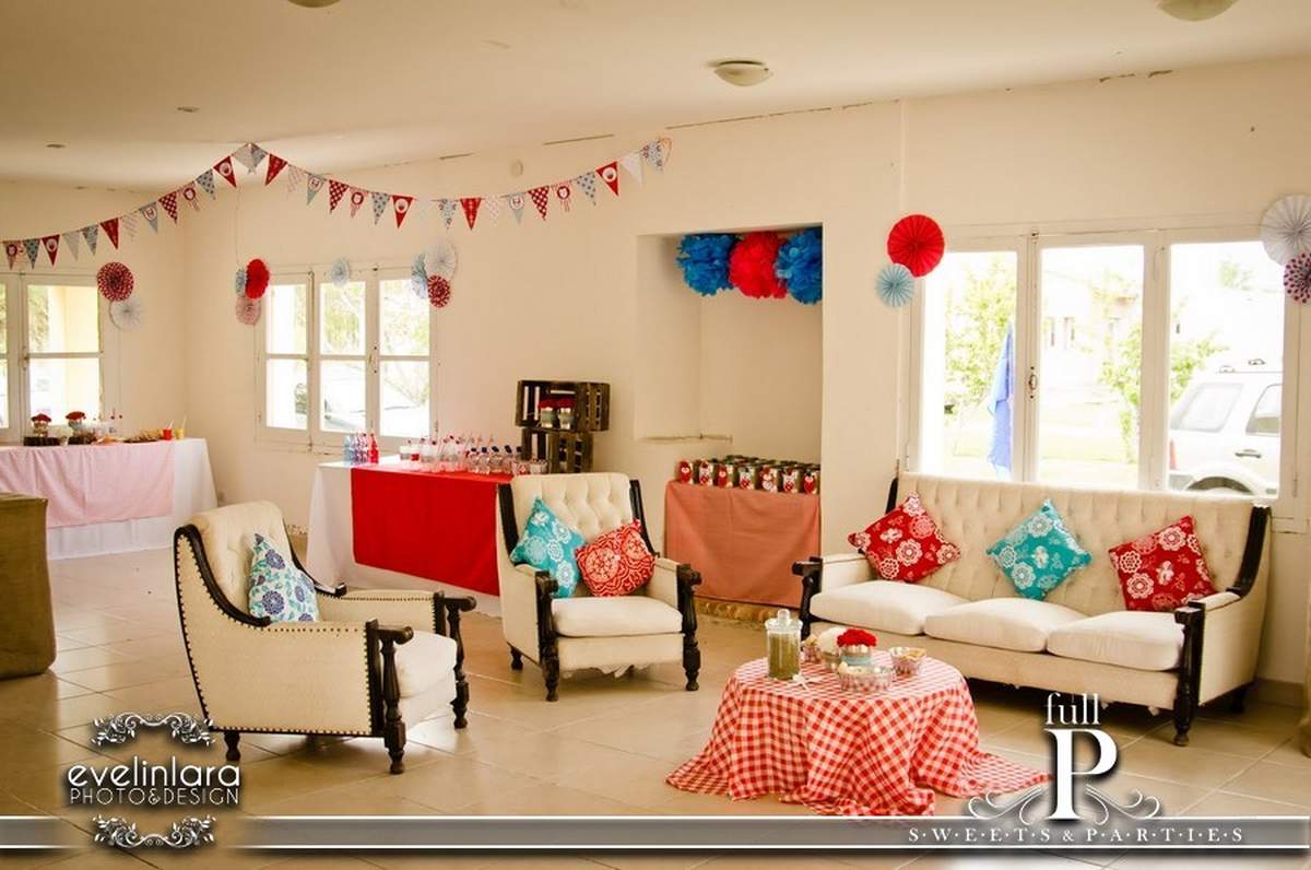 Red & Aqua Owl Party - Red &  Aqua Owl Party