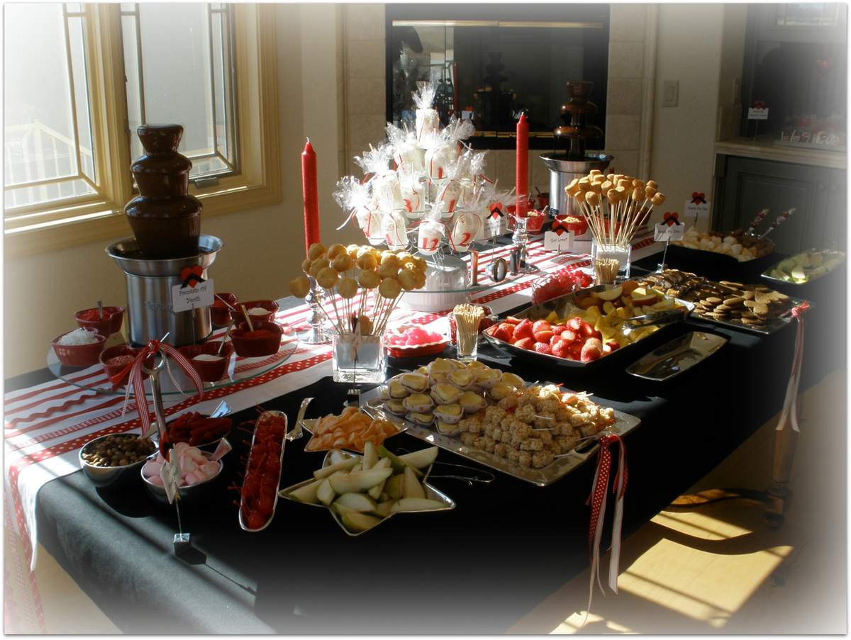 Chocolate Fondue Valentine's Day Party Ideas Photo 1 of 13 Catch My Party