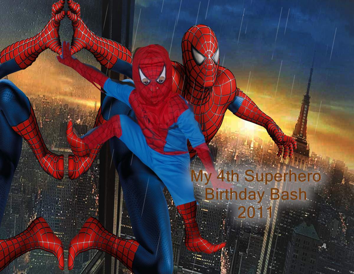 Happy 4th Birthday SuperHero - SuperHeroes 
