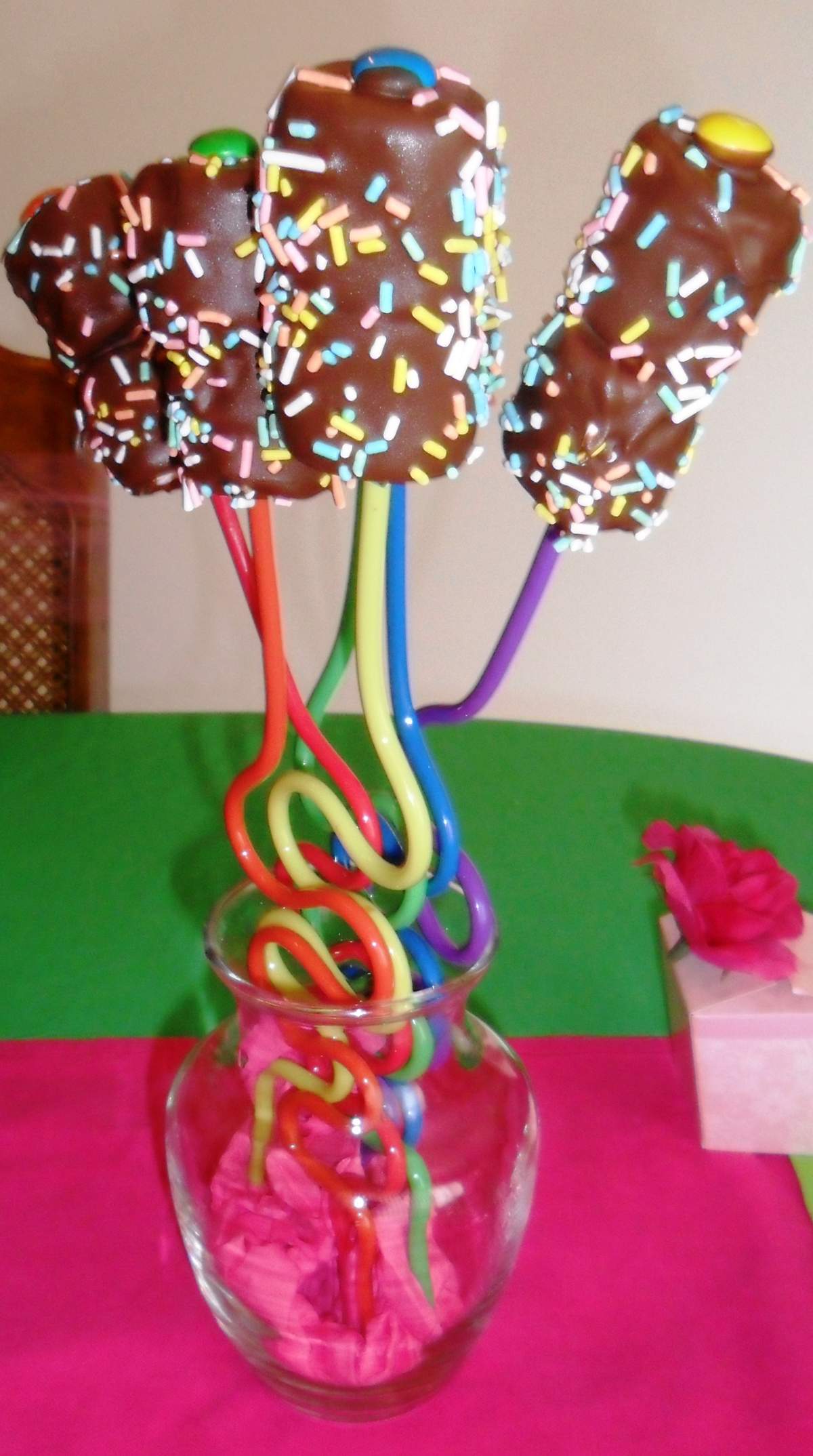 Pink and Green Party Birthday Party Ideas Photo 1 of 11 Catch My Party