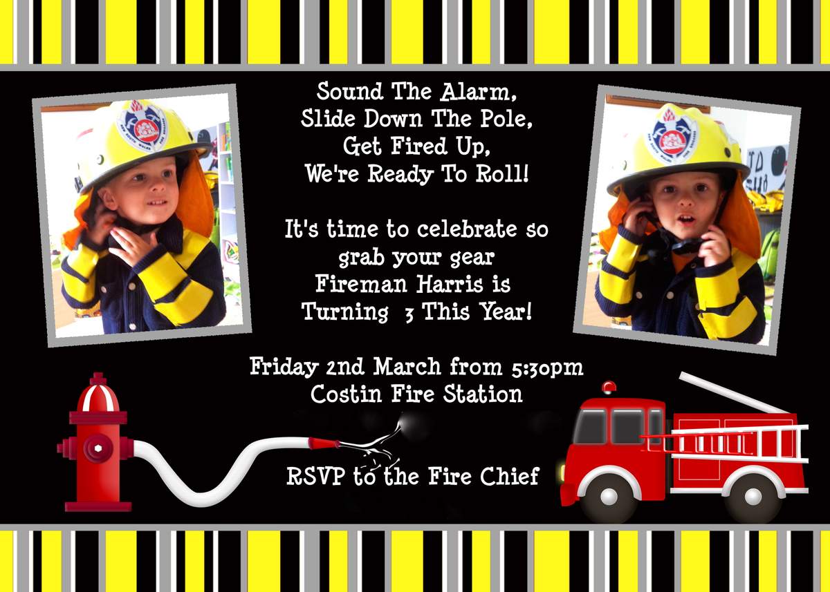 Firefighter Harris turns 3 - Fire Fighter