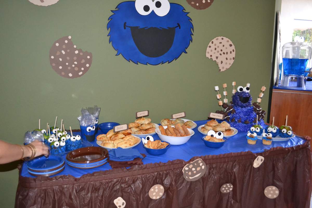 Cookie Monster Birthday Party Ideas Photo 2 Of 29 Catch My Party