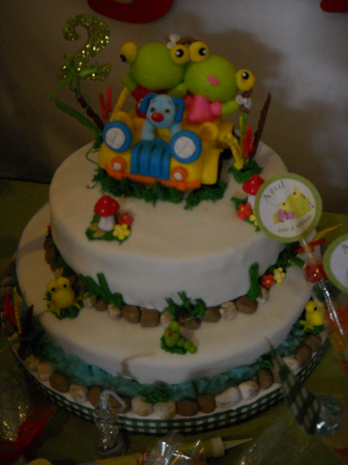 Azul festejo con Sapo Pepe y Sweety Party - Sapo Pepe