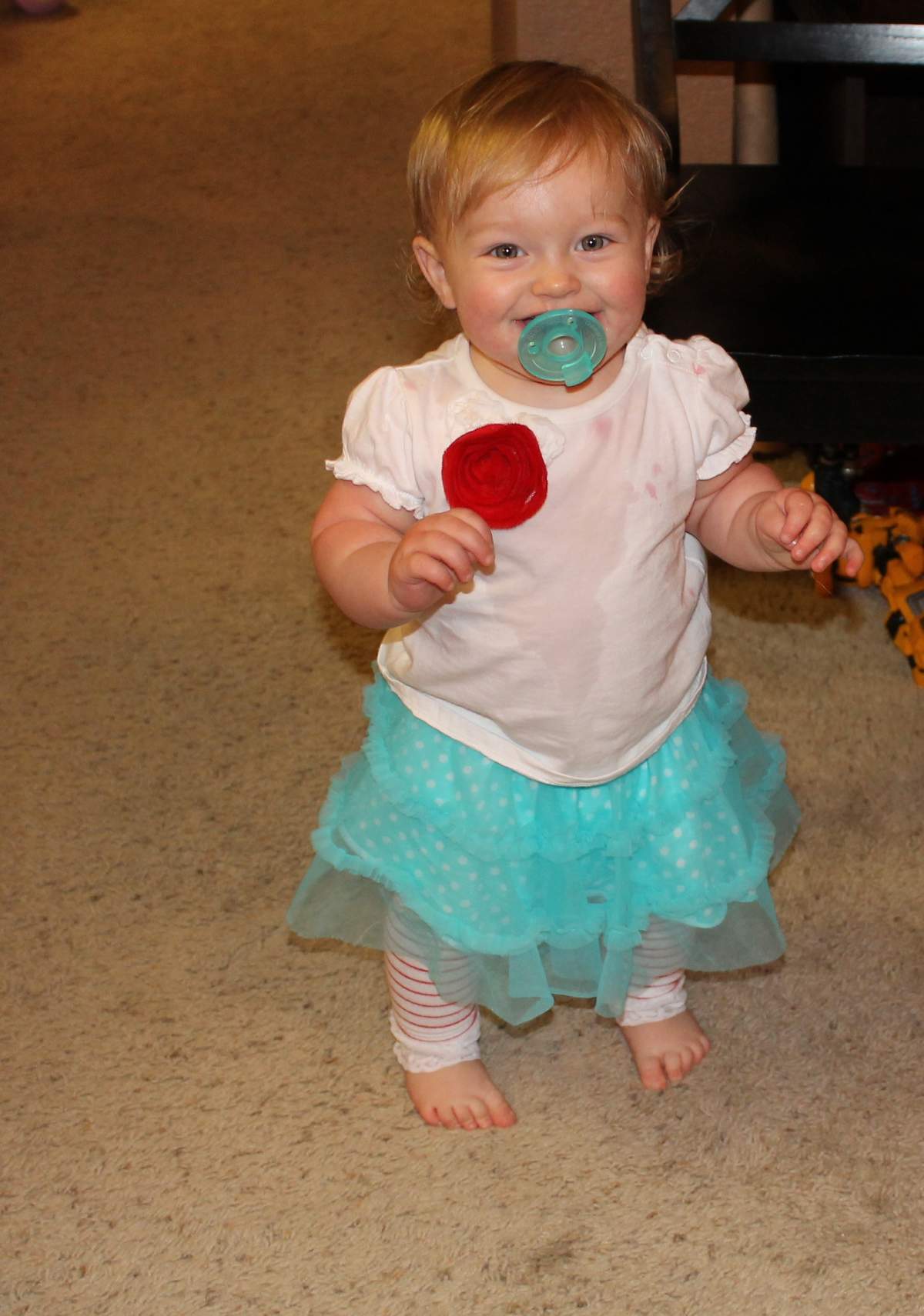 Olivia the Pig 1st Birthday - Olivia the Pig Red & Aqua