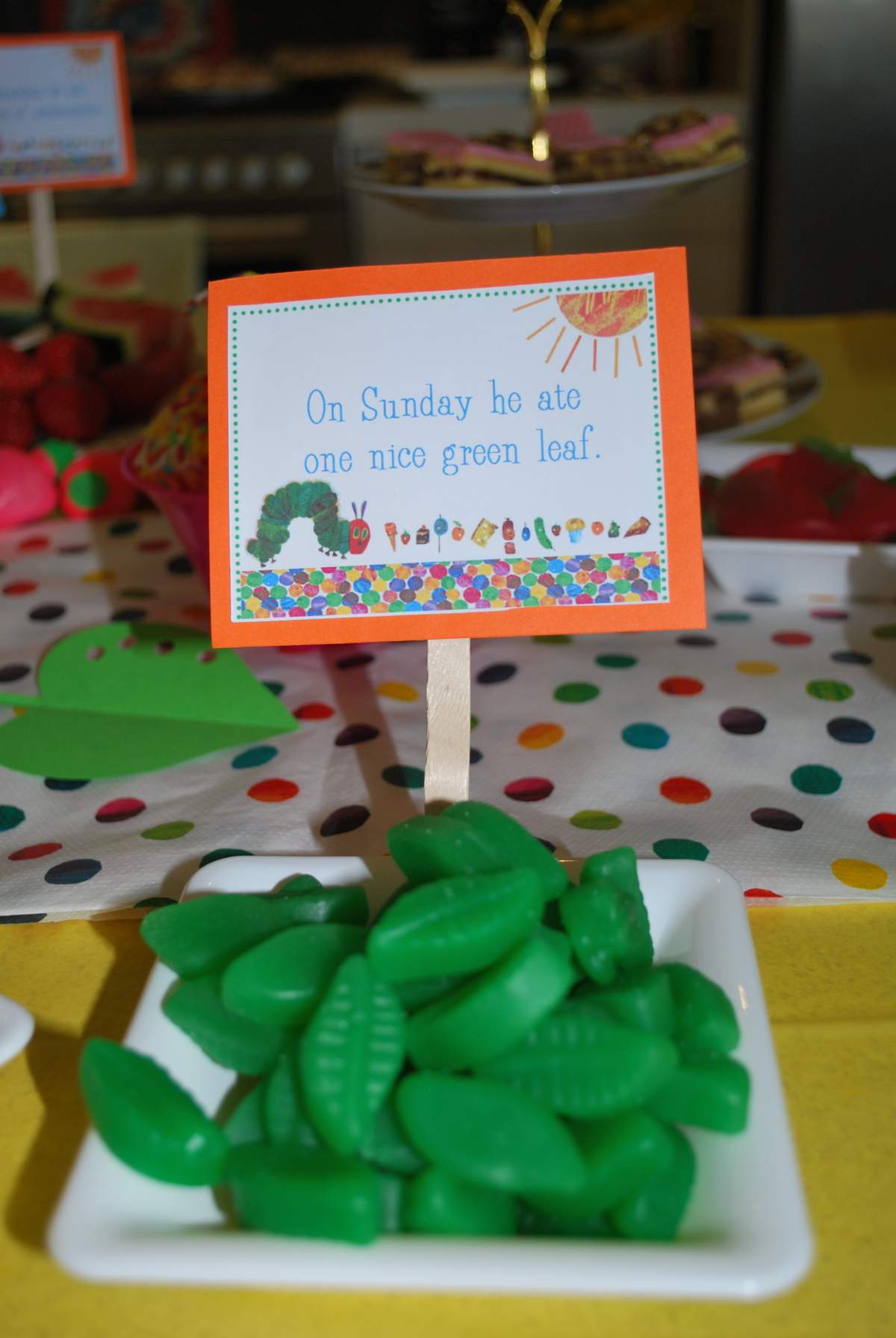 The Very Hungry Caterpillar, by Eric Carle Birthday Party Ideas | Photo ...