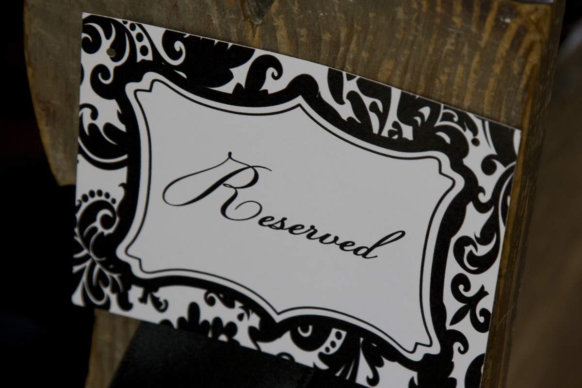 Black and White Damask Wedding - None