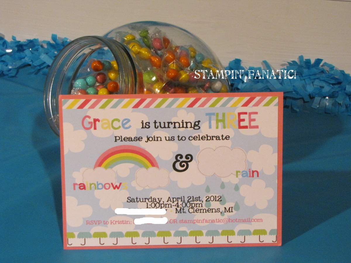 {Rainbows & Rain}  - A colorful twist on April Showers!
