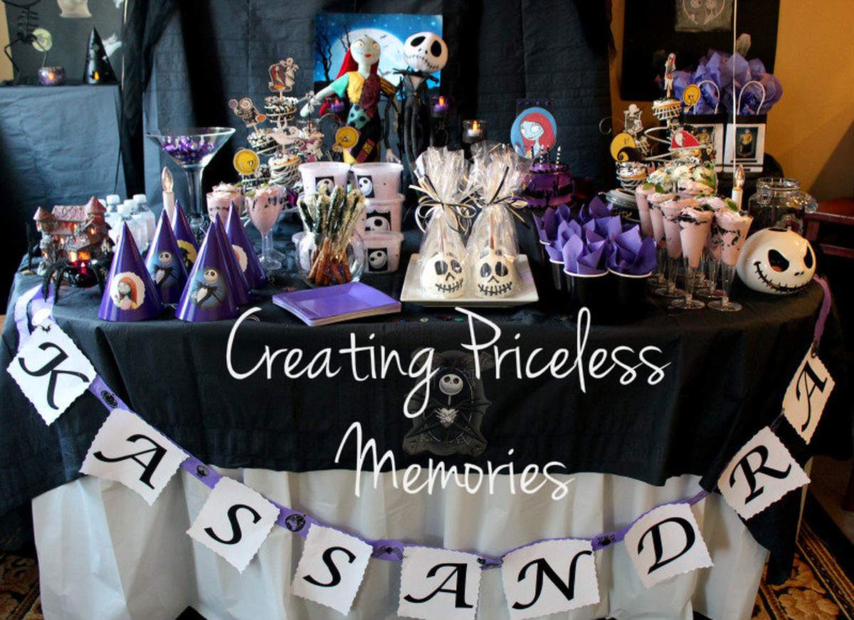 Nightmare Before Christmas Birthday Party Ideas Photo 9 Of 19 Catch