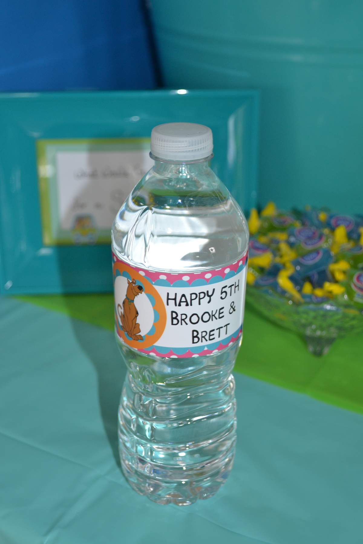 Printable Scooby Doo Personalized Birthday Water Bottle Label Set of 5