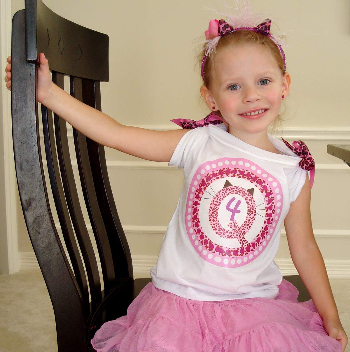 Quinn's 4th Birthday - Pink Leopard Print