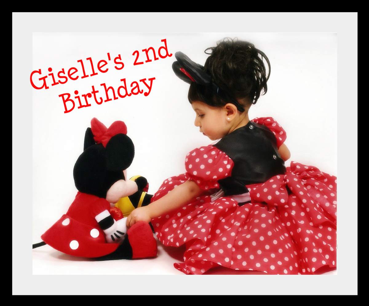 Giselle's 2nd Birthday - Minnie Mouse Red Polka Dots