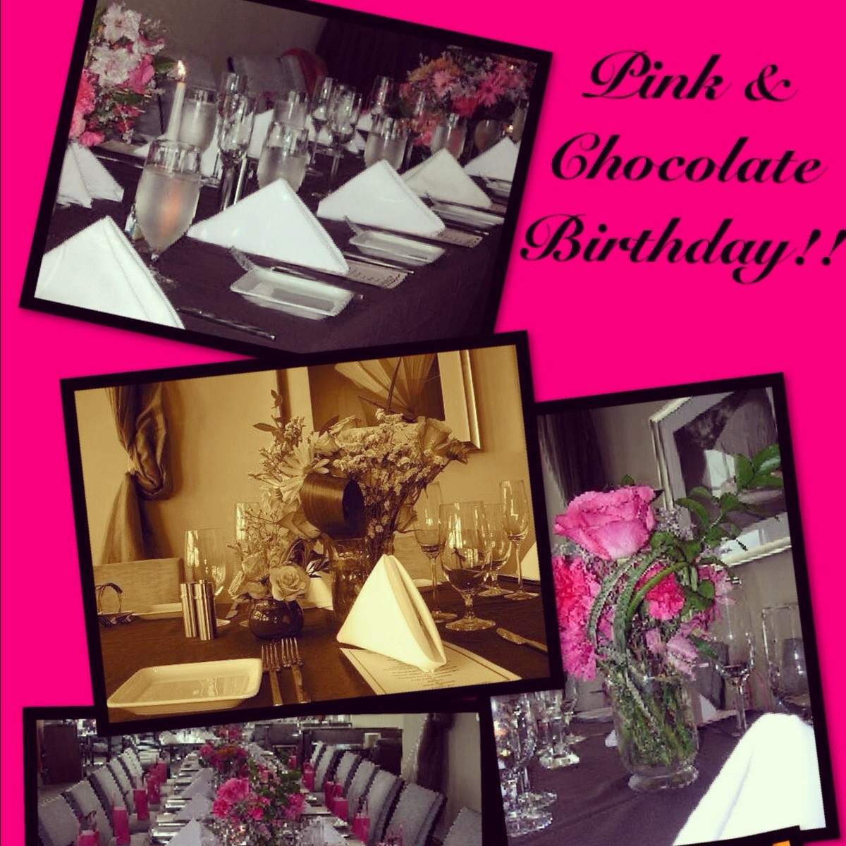 35th Birthday - Pink and Brown patterns