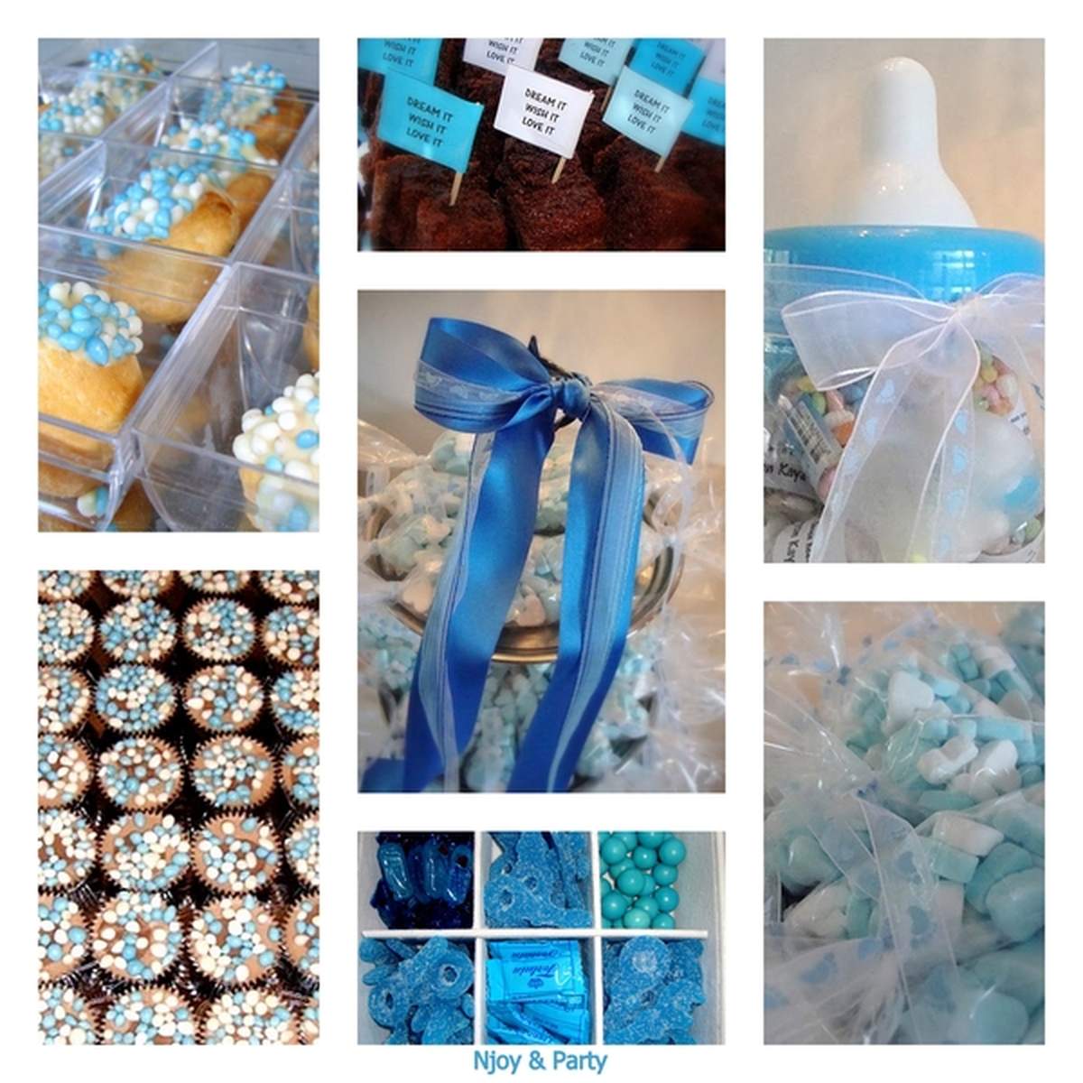 Babyshower Dyon - Blue & White