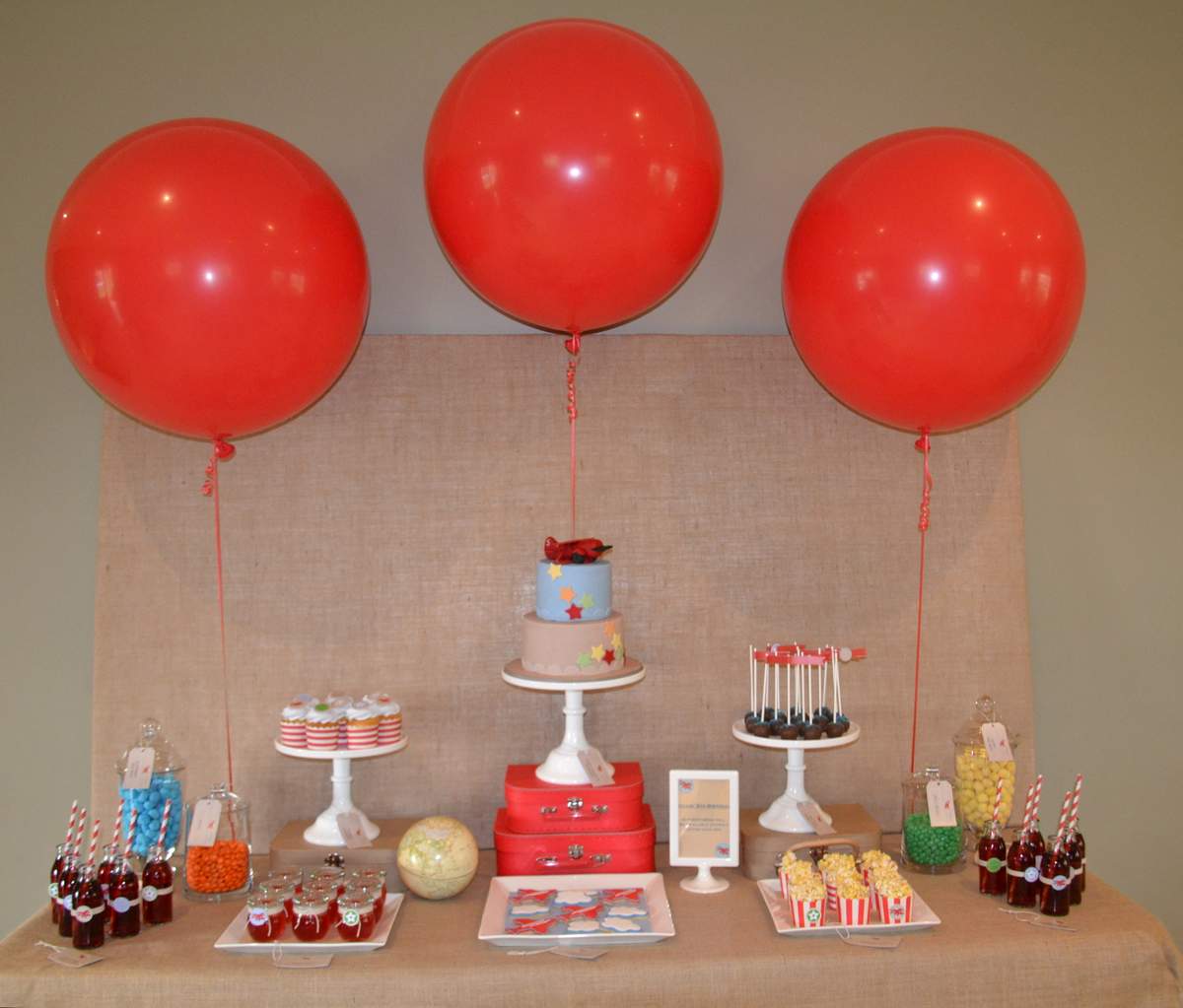 Julius' 5th Birthday - Vintage Aeroplane 