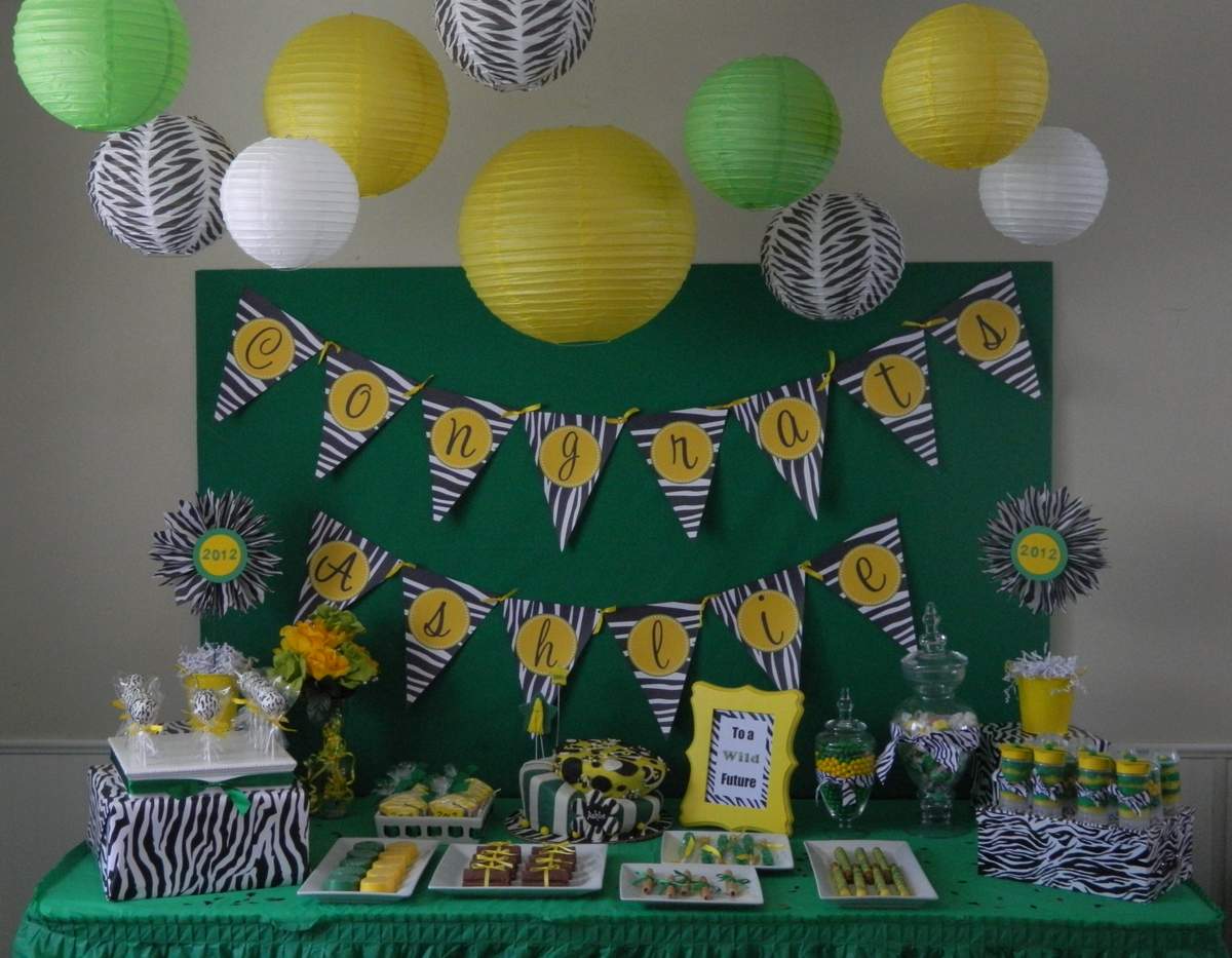 To a WILD future!! - Wild Zebra Stripes with school colors!!