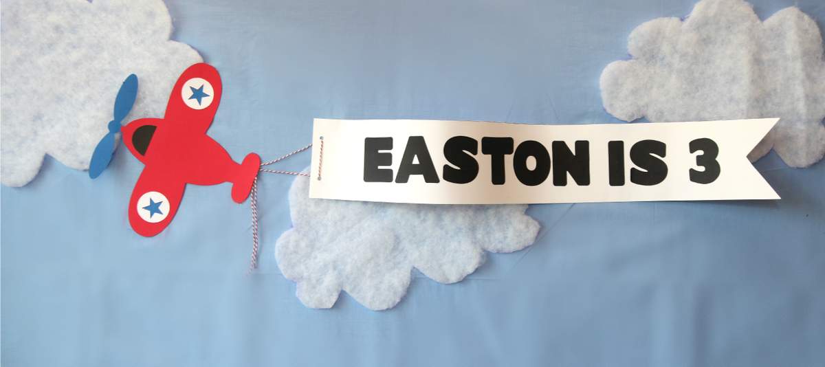 Easton's 3rd Birthday - airplanes + travel
