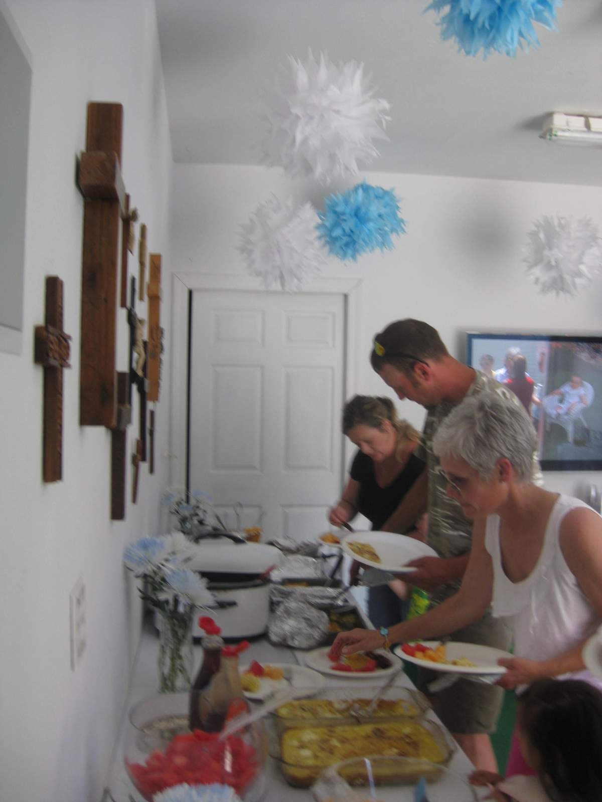 Boy Baptism/Brunch/Blue & White Baptism Party Ideas Photo 5 of 11