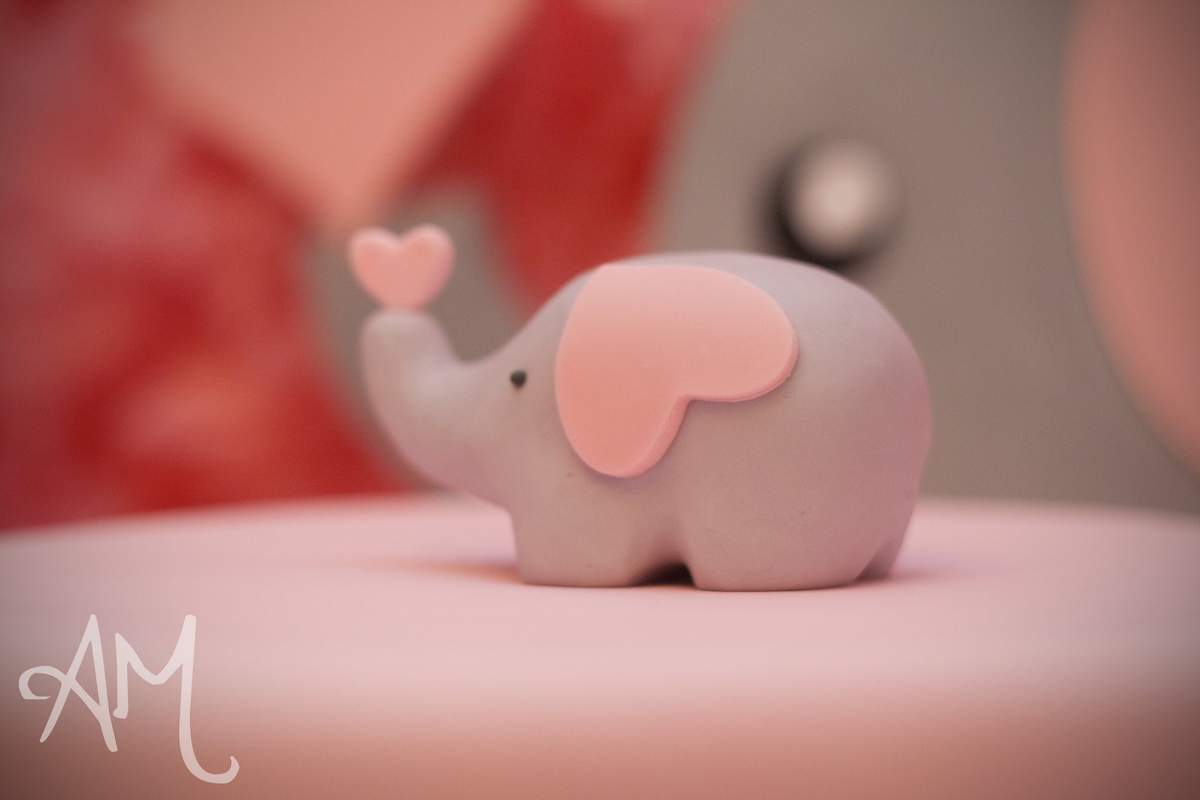 "Pink & Grey Elephant Party" - Pink & Grey Elephants