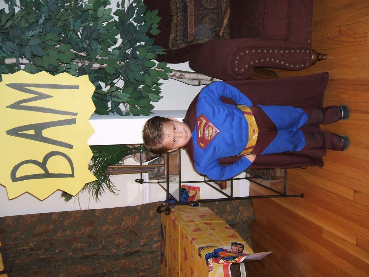 Marcus' superhero party - Superman