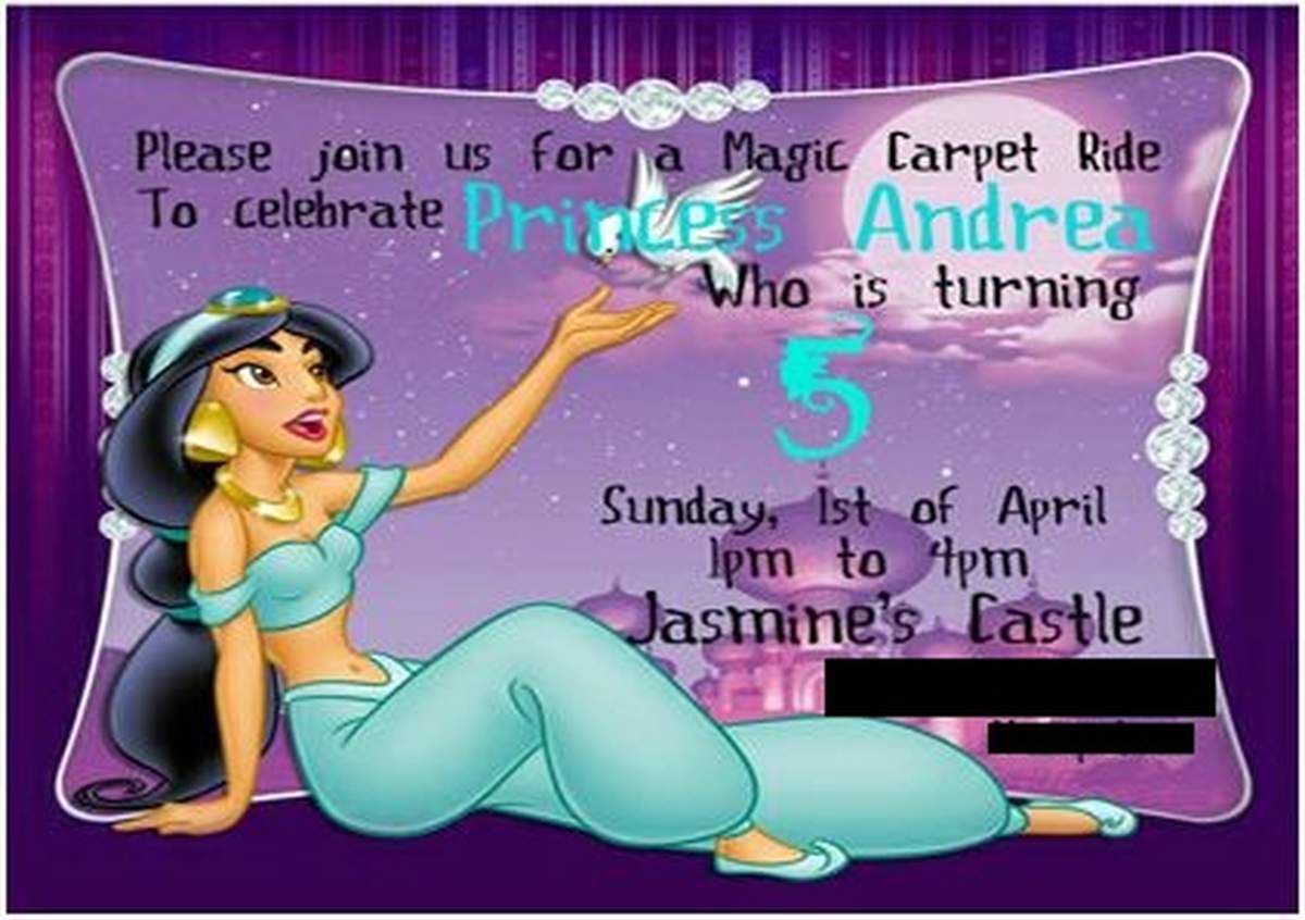Andrea's 5th birhday party  - Princess Jasmine