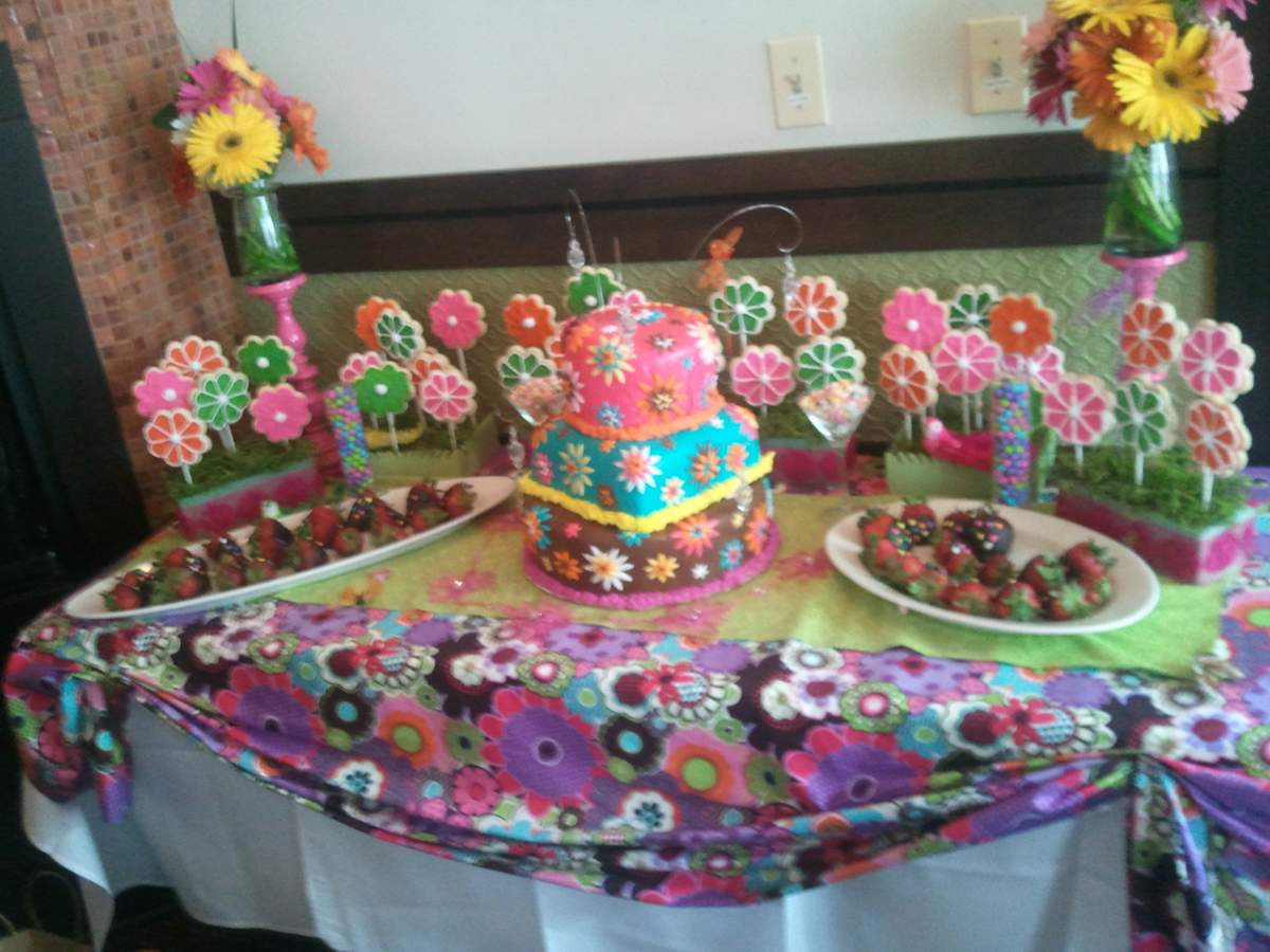 Daisy Flower Shower Baby Shower Party Ideas Photo 4 of 6 Catch My Party