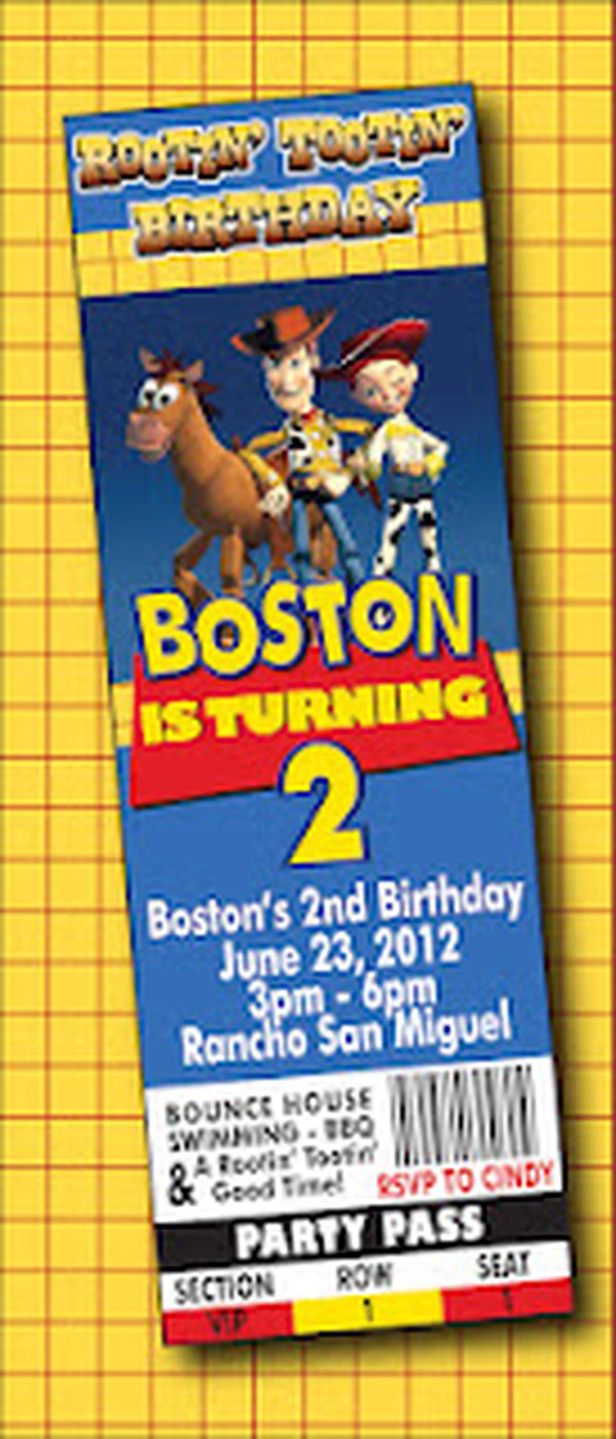 Boston's 2nd Birthday Party - Woody's Roundup {inspired by Toy Story}