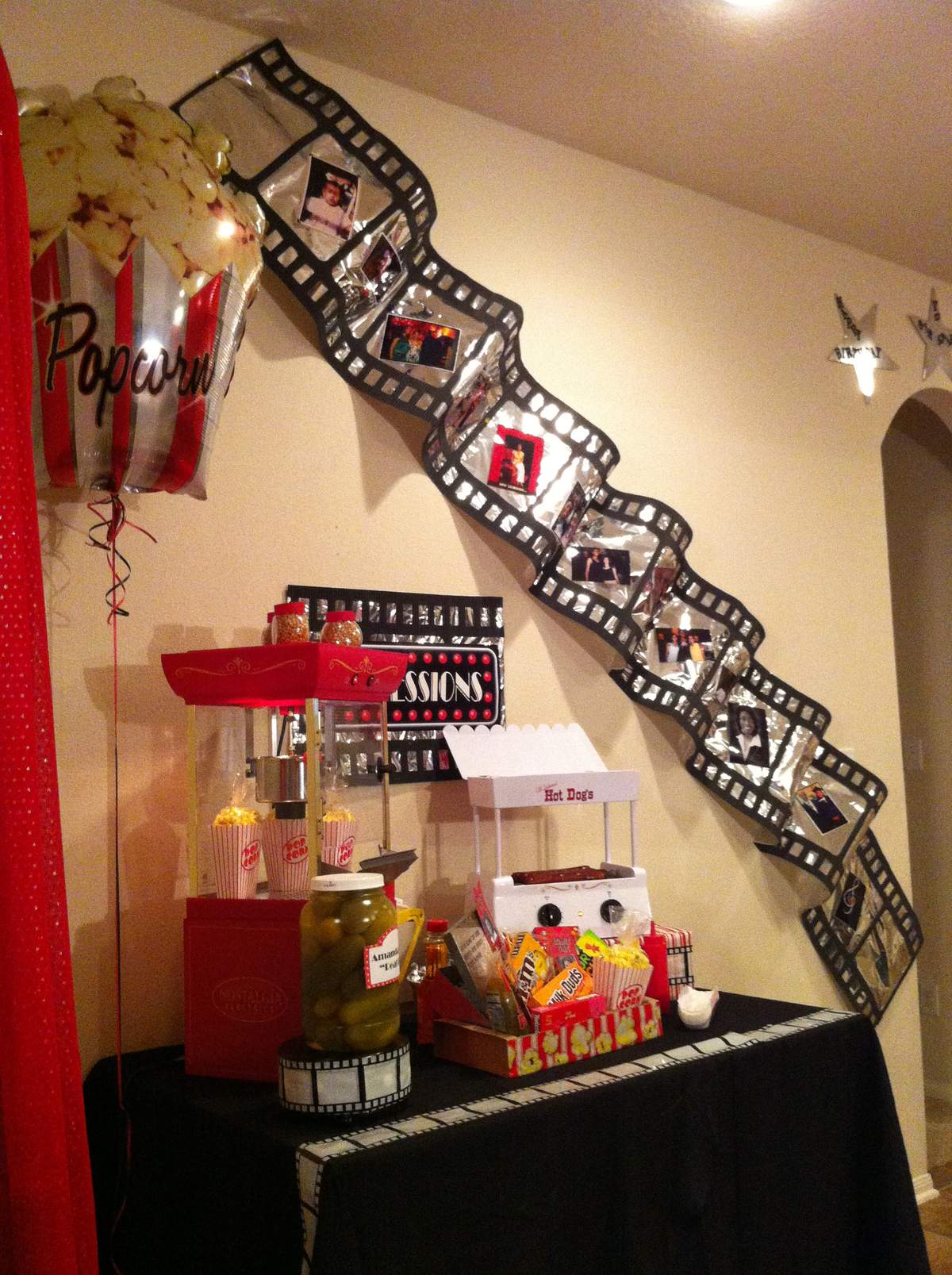 Movie Night Birthday Party Ideas Photo 10 Of 21 Catch My Party