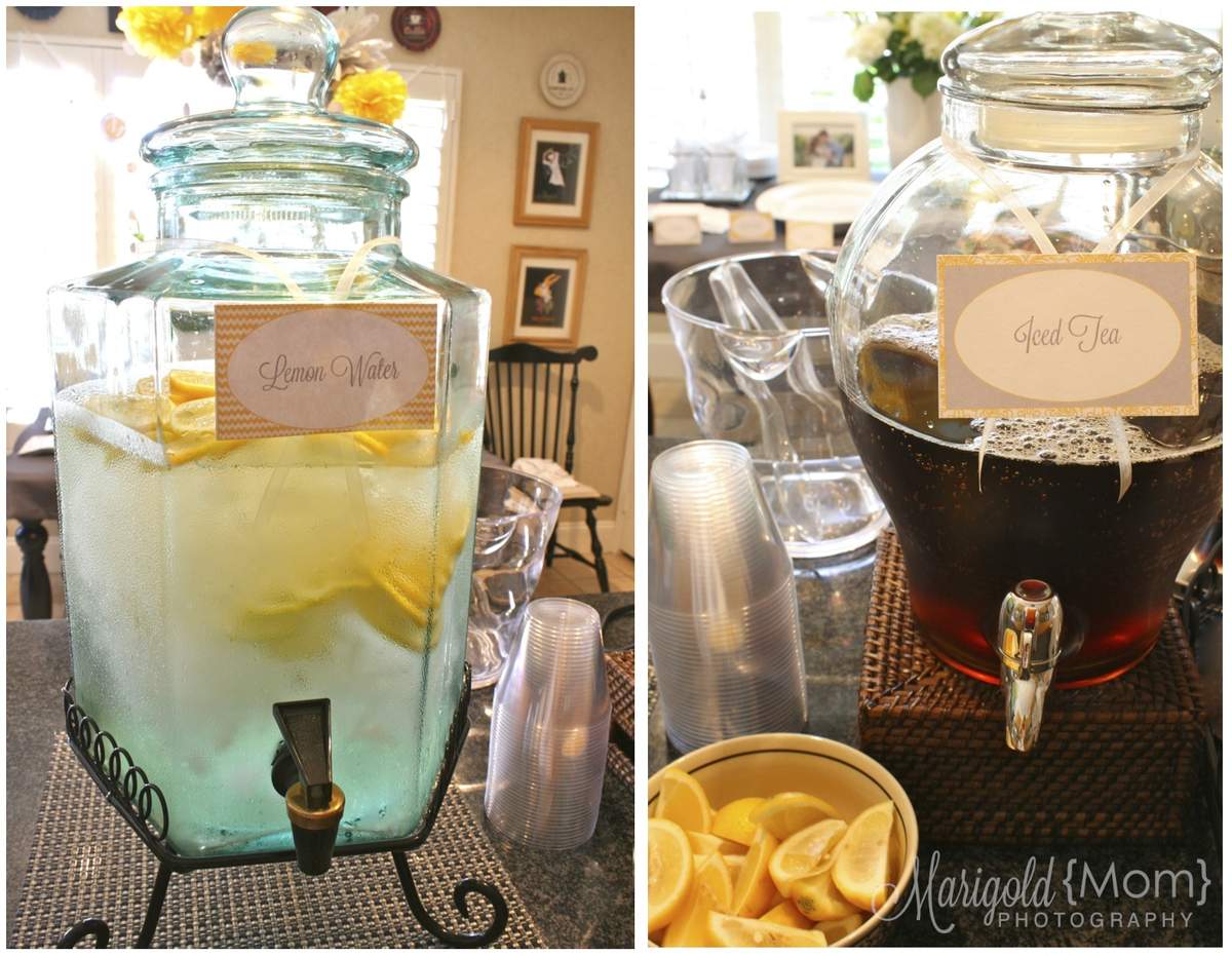 Yellow & Grey Bridal/Wedding Shower Party Ideas Photo 3 of 36 Catch