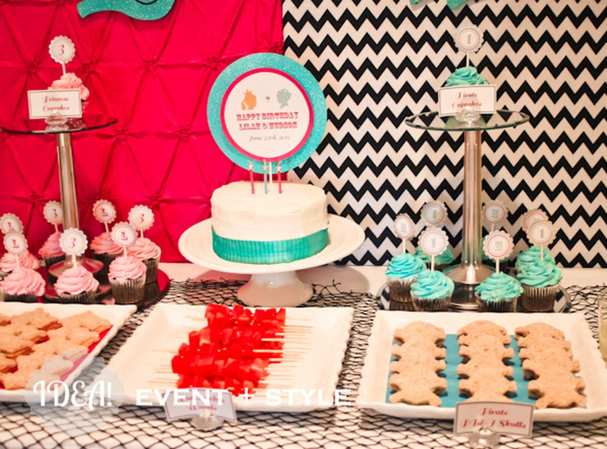 Hudson turns 1 & Lilah turns 3! - 'Pirates + Fairy Princesses' Birthday Party