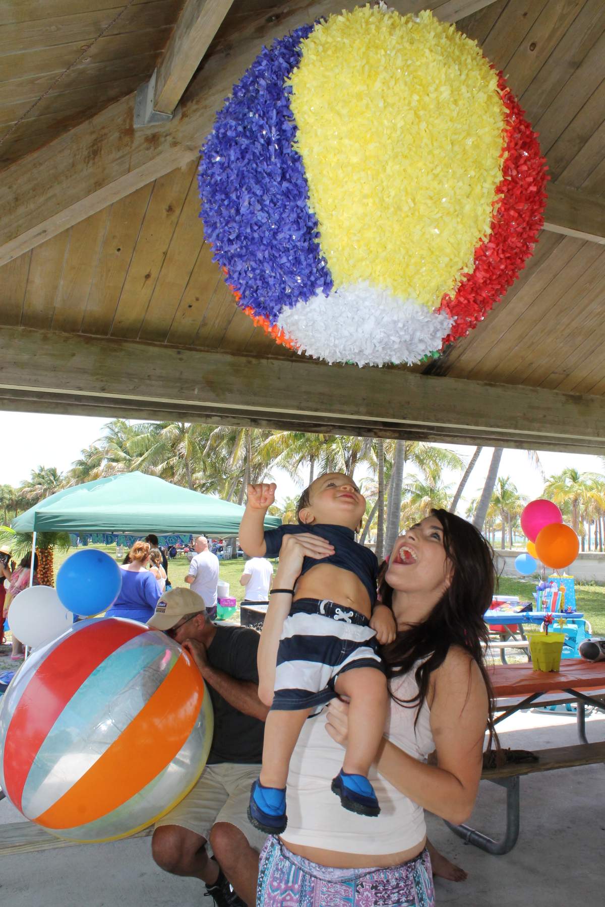 Beach Ball Bash Birthday Party Ideas Photo 1 of 18 Catch My Party