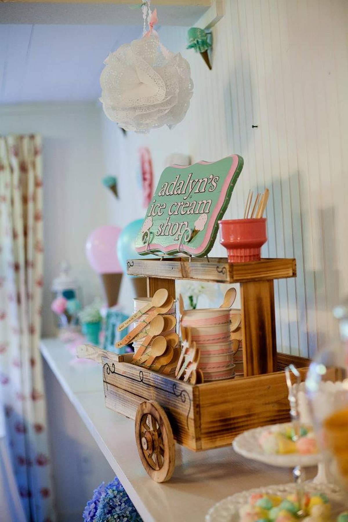 Vintage Ice Cream Shop Birthday Party Ideas Photo 1 of 94 Catch My