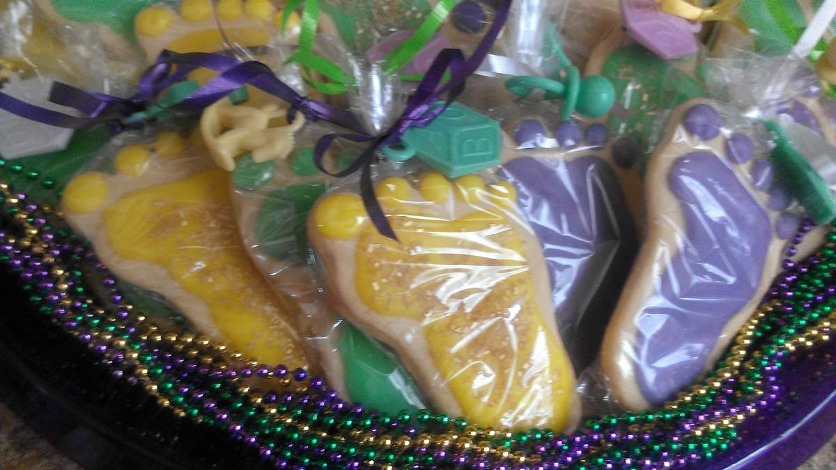 mardi gras themed baby shower
