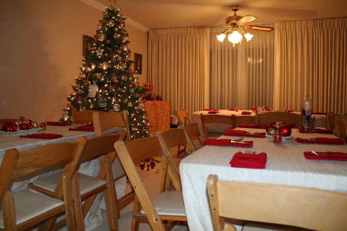 60th Birthday Party - Red & Gold Holiday Theme