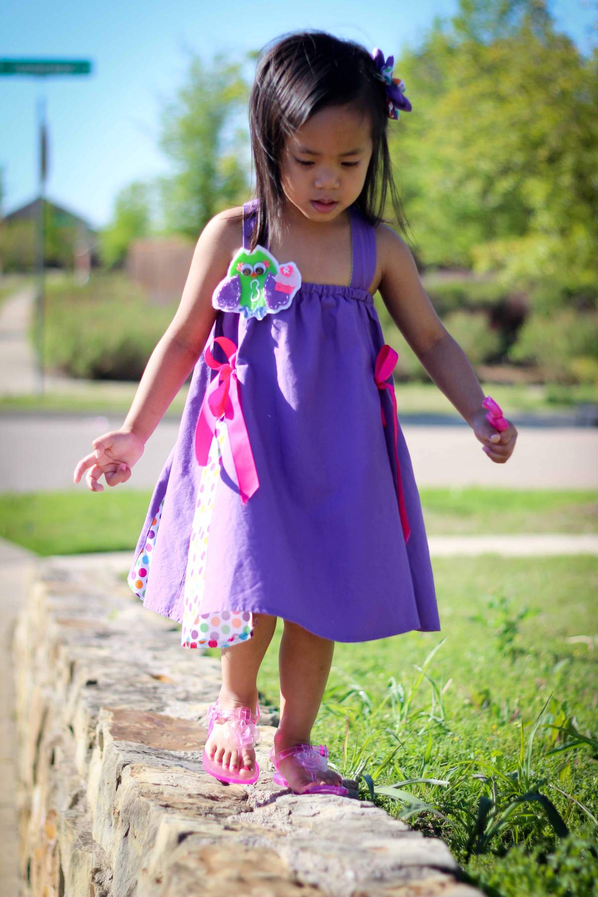 Reina Turns 3, Take 1 - Owls & Cupcakes