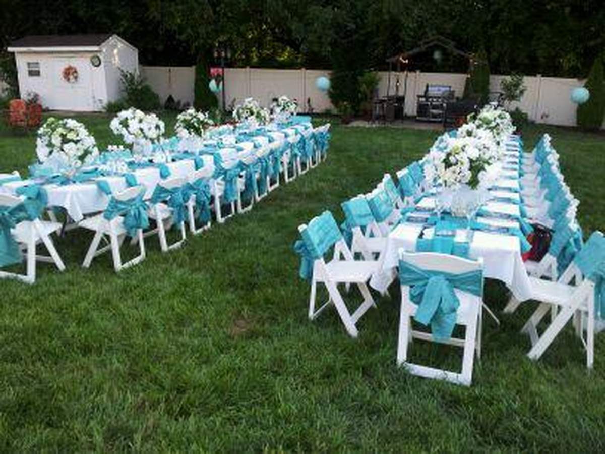 Tiffany Blue Garden Party Birthday Party Ideas Photo 1 Of 7