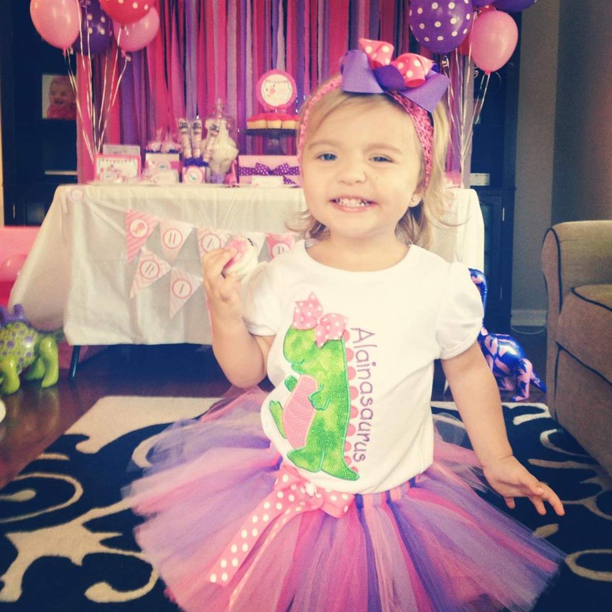 Alaina's 2nd Pink Dinosaur Birthday Party - Dinosaurs