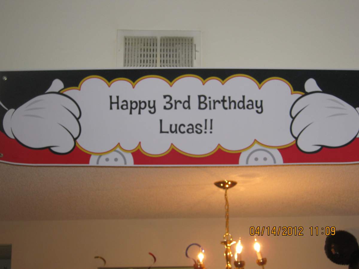 lucas 3rd birthday - Mickey Mouse Clubhouse